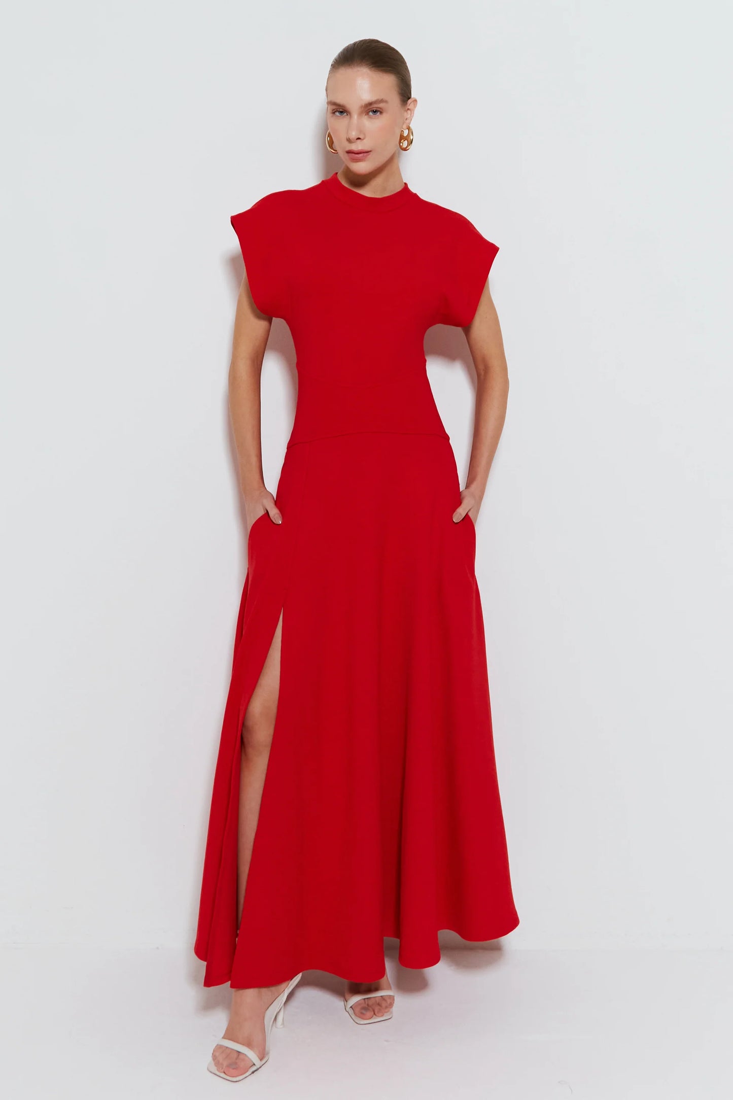 Long Dress with Wide Sleeves