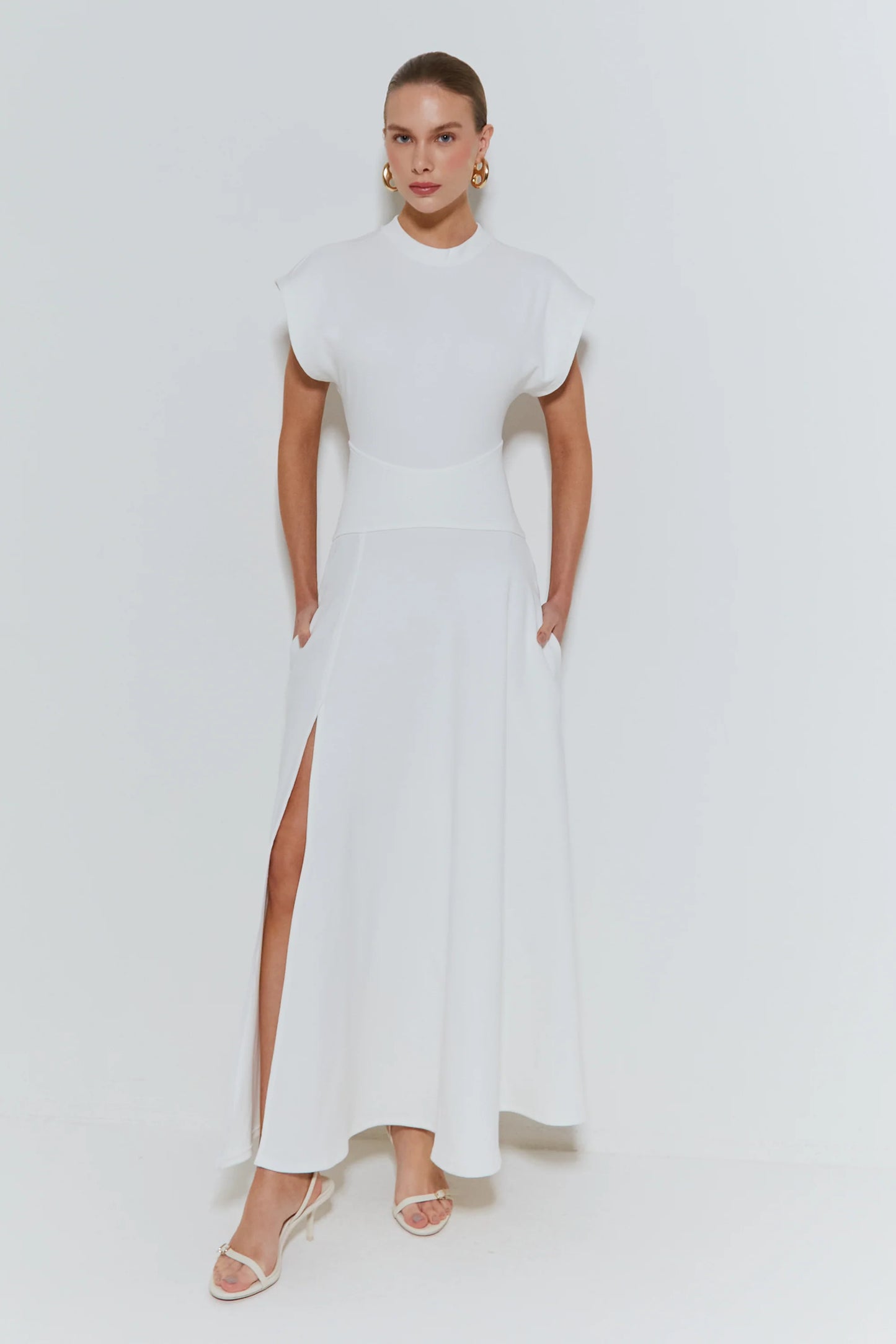 Long Dress with Wide Sleeves