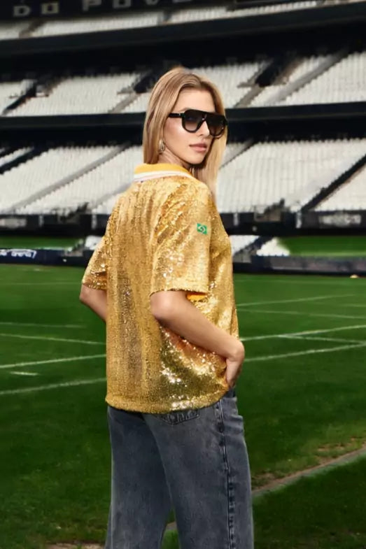 Brazil Icon Sequin Top