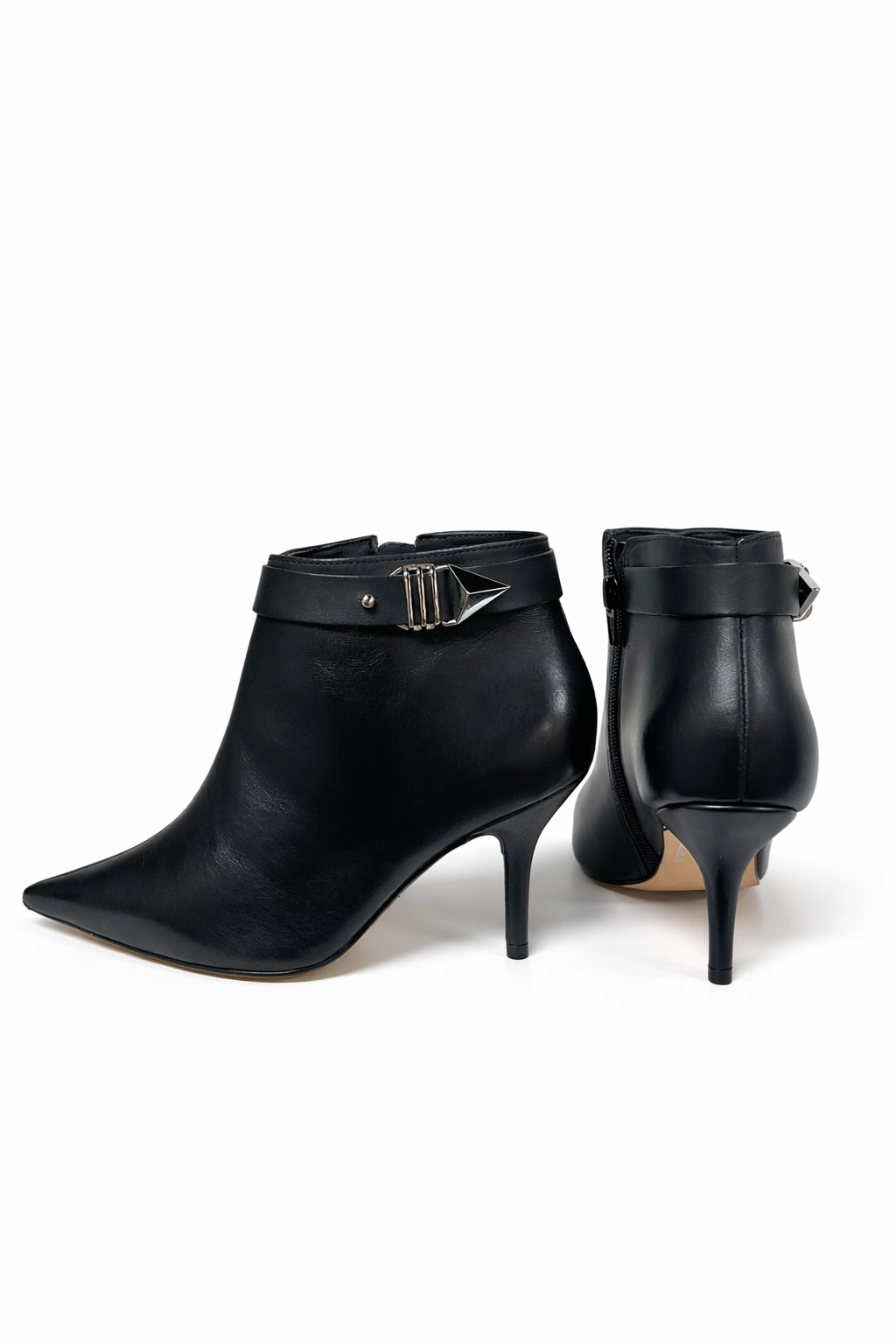Noir Buckle Stiletto Boot