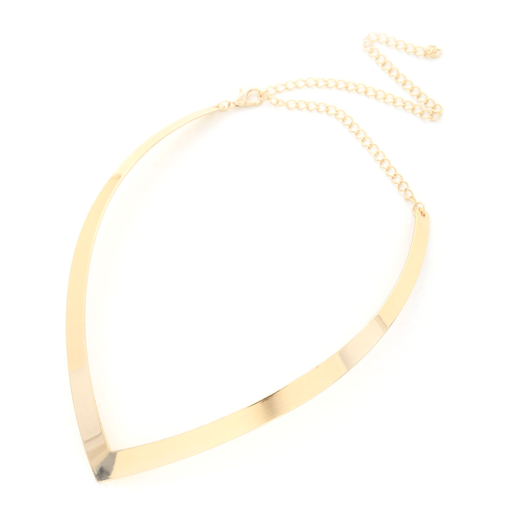 V Shape Metal Necklace