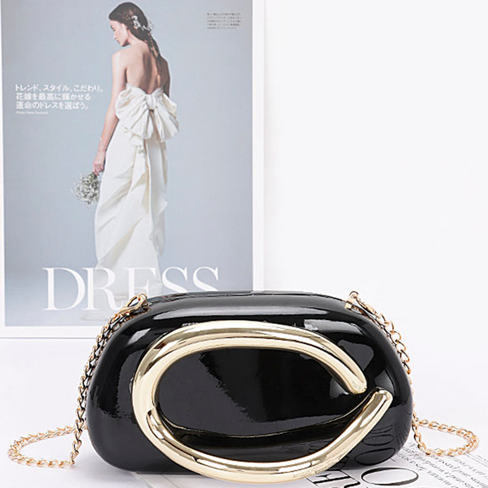 Metal Handle Clutch