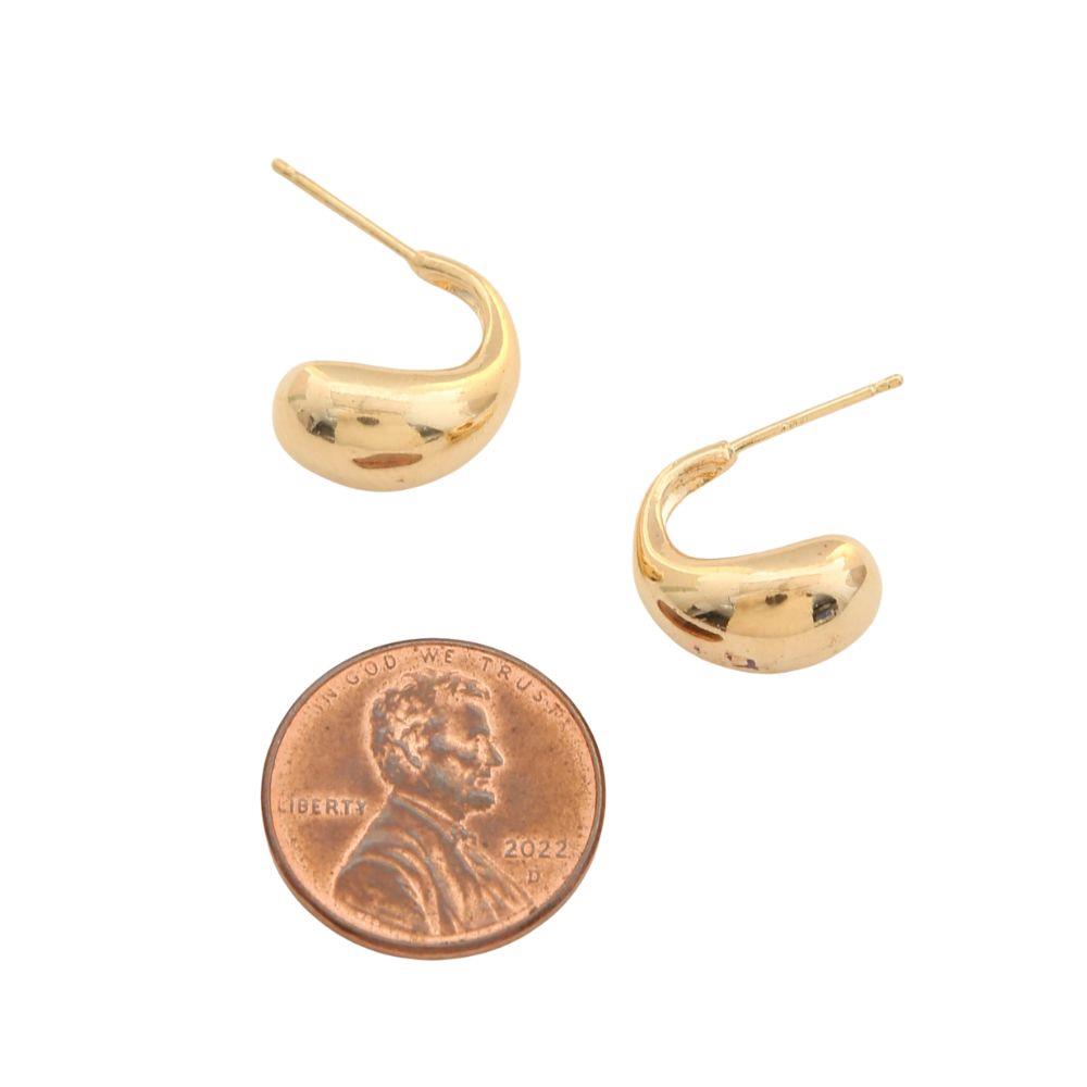 Metal Gold Dipped Earring