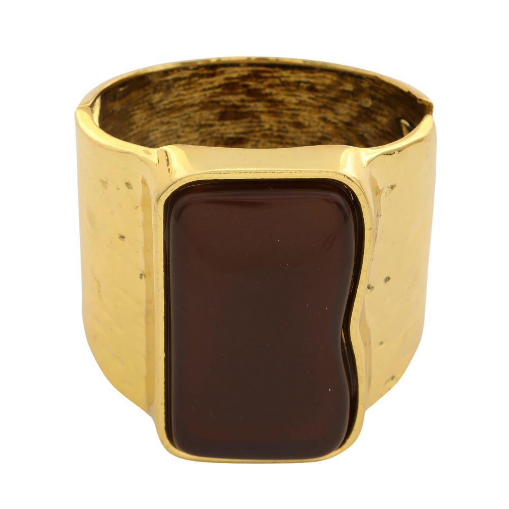 Wide Shape Metal Bracelet