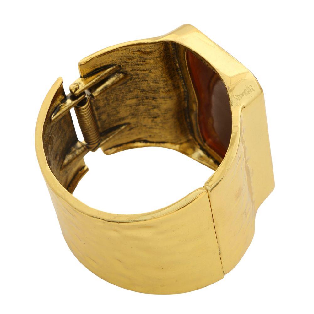 Wide Shape Metal Bracelet