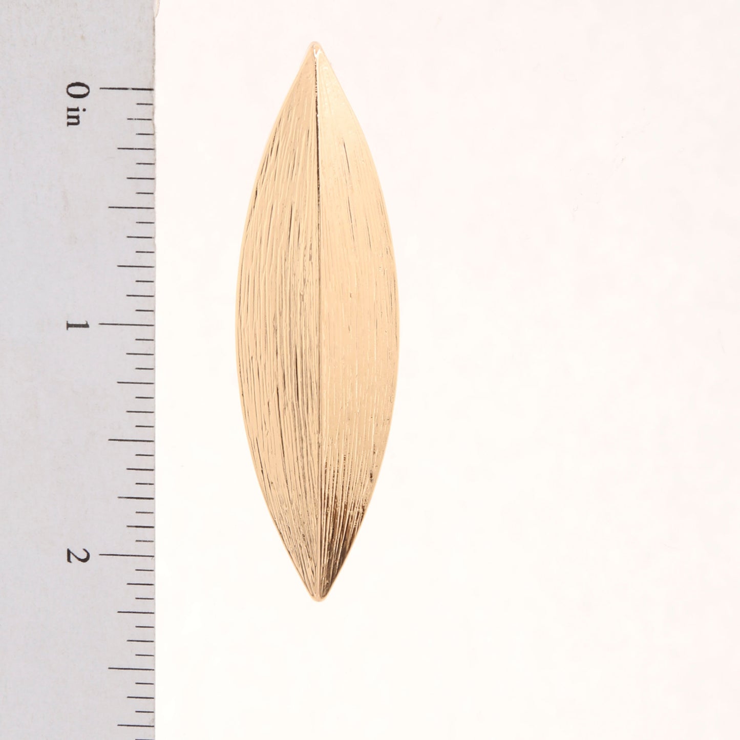 Pointed Oval Metal Earring