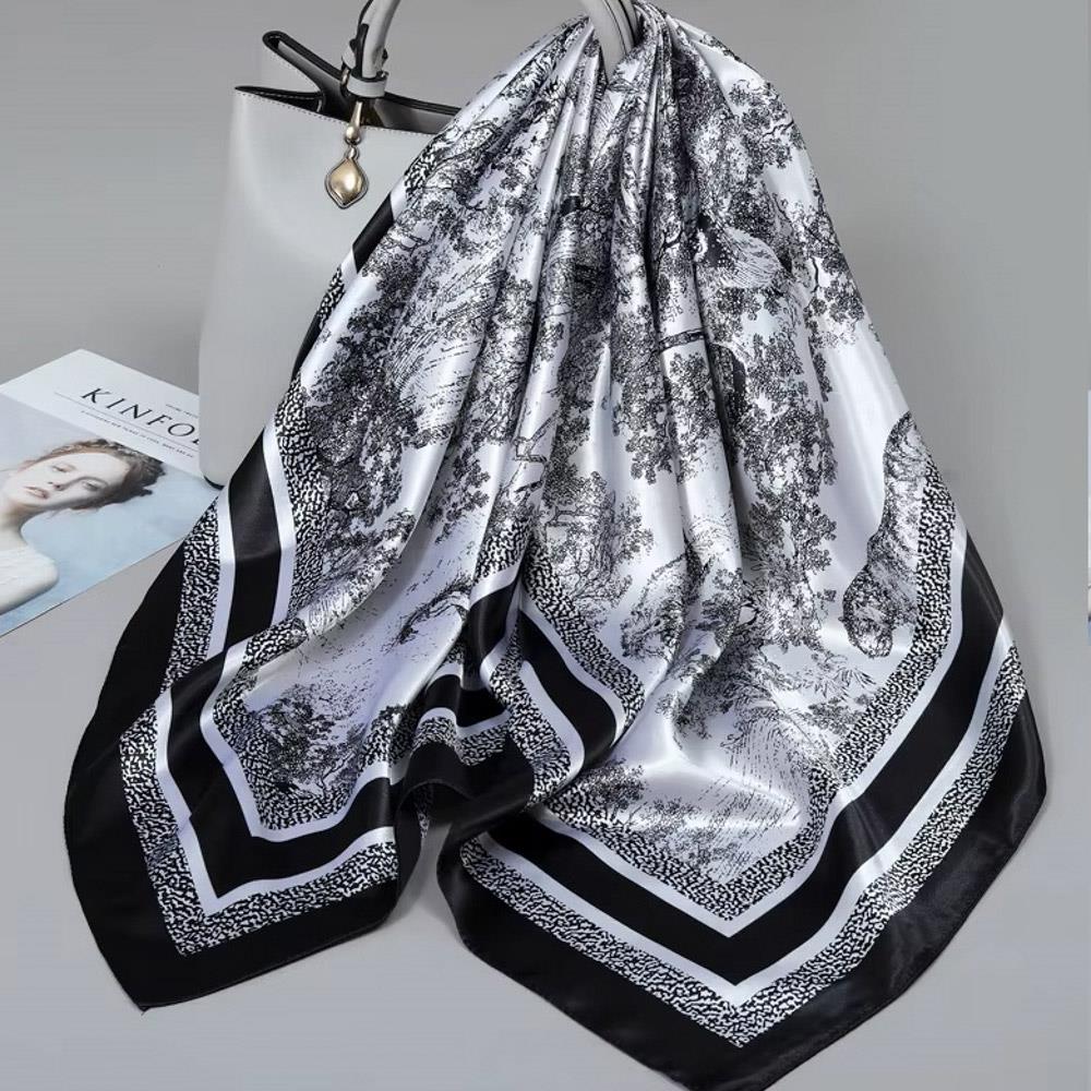 Badana Silky Neck Square Scarf