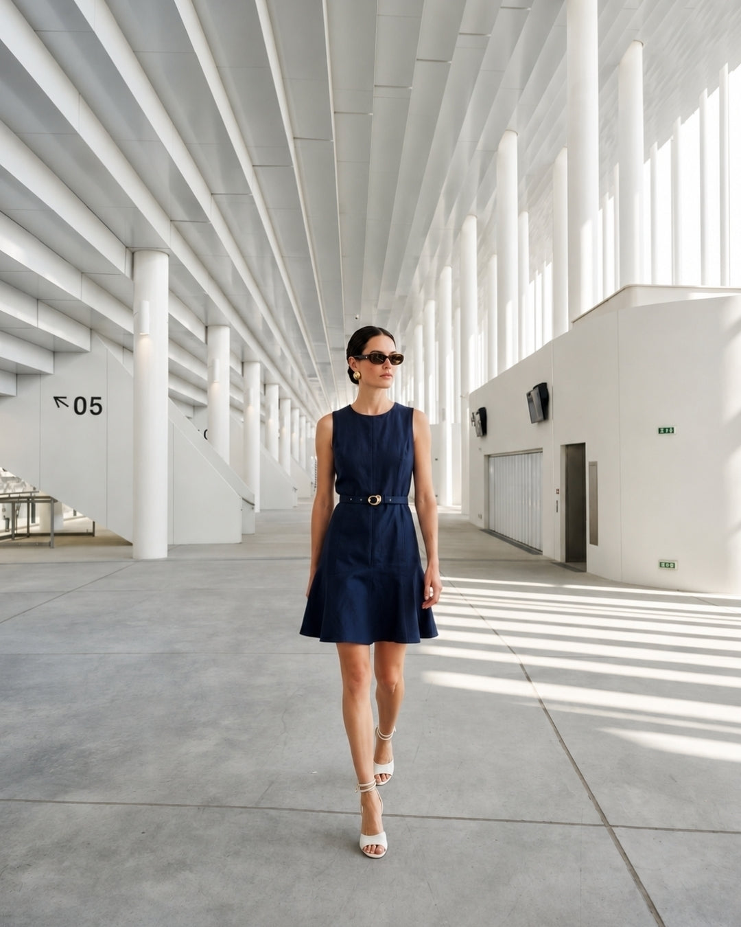 Louise W/ Belt Dress