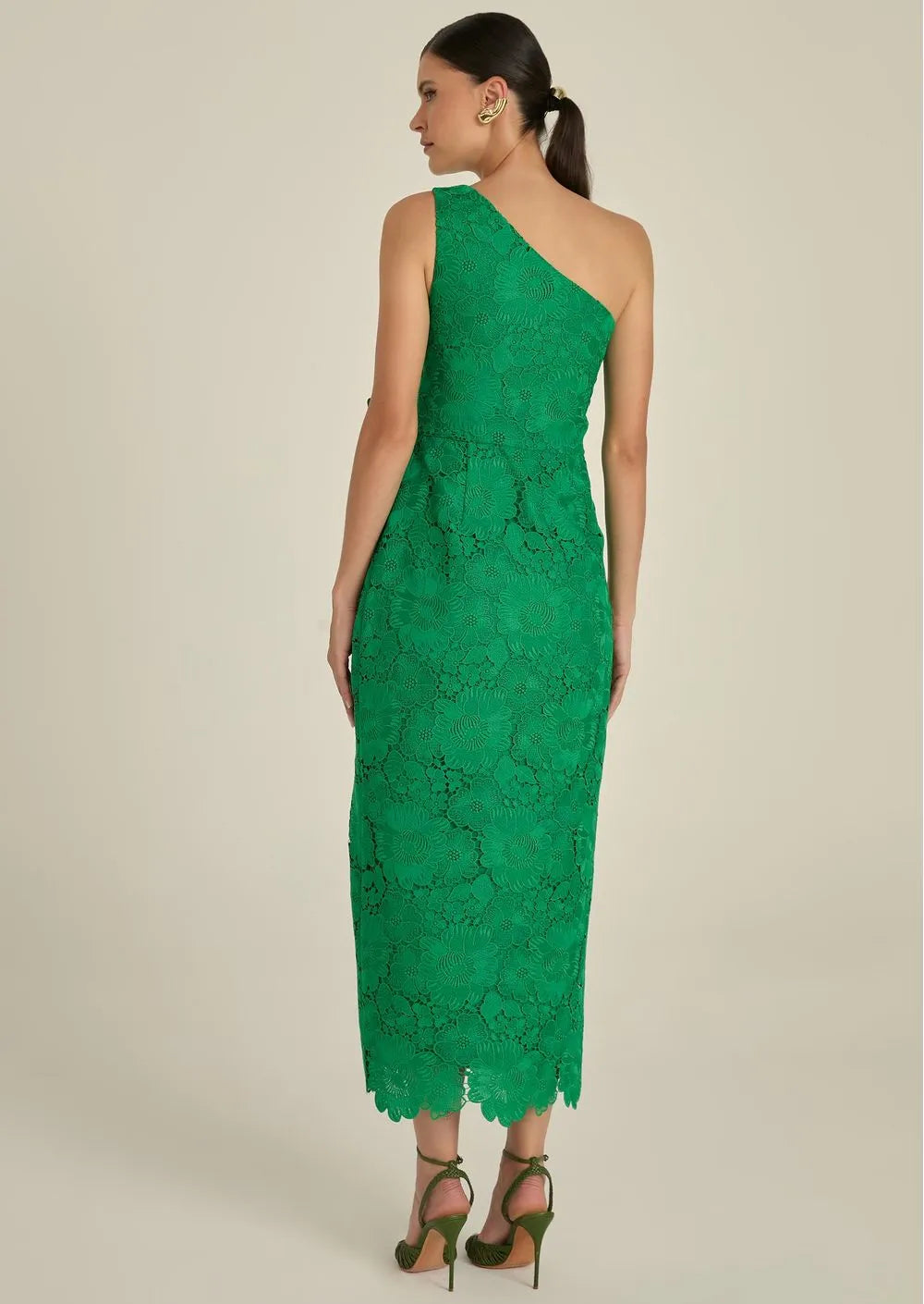 One Shoulder Zarab Midi Dress