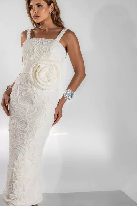 3D Flower Detail Dress