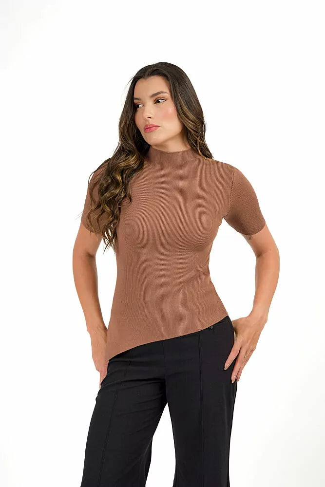 Turtleneck Short Sleeve Shirt