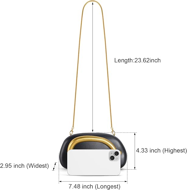 Metal Handle Clutch
