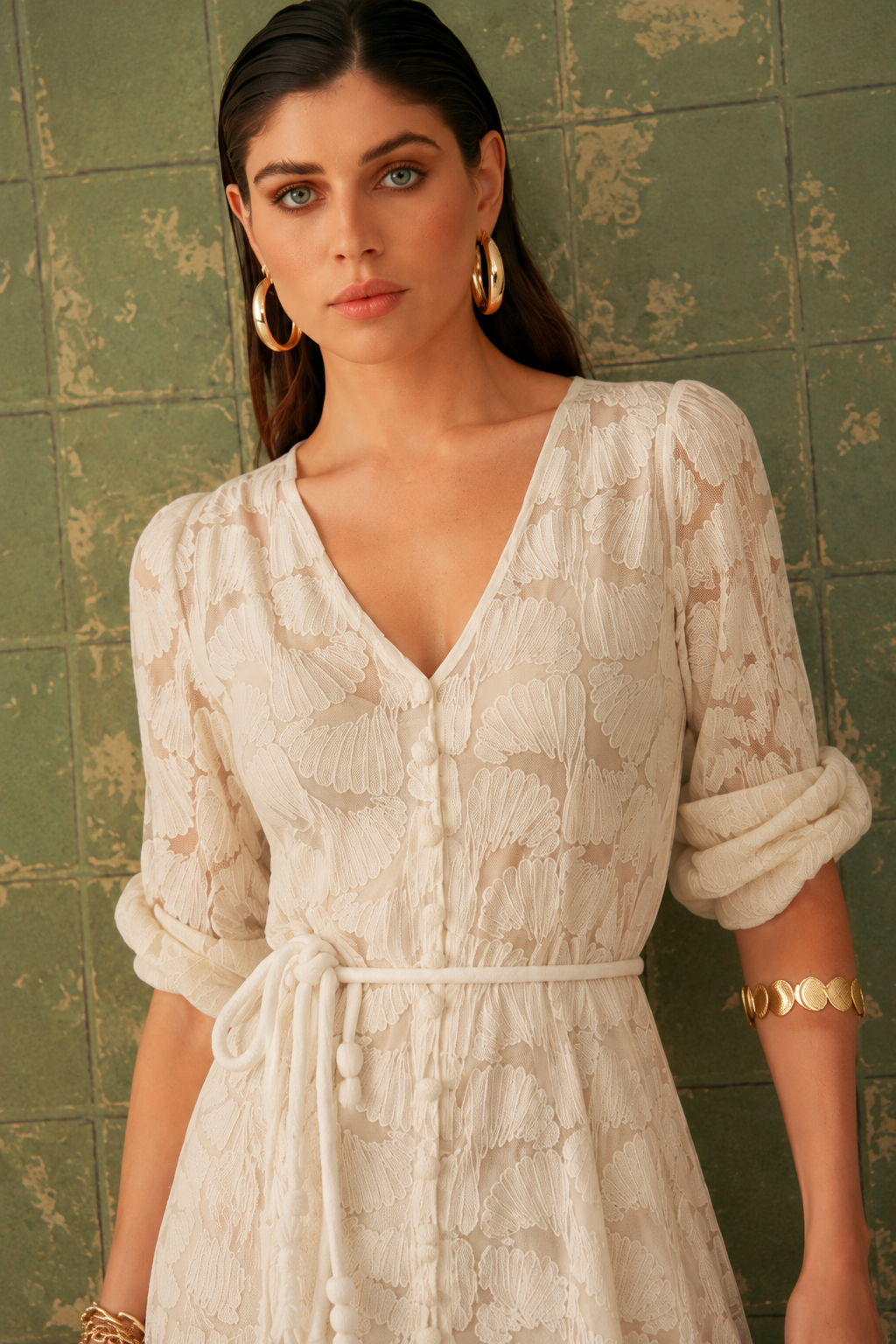 Leque Midi Dress