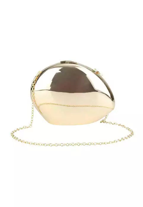 Oval Mirrored Clutch
