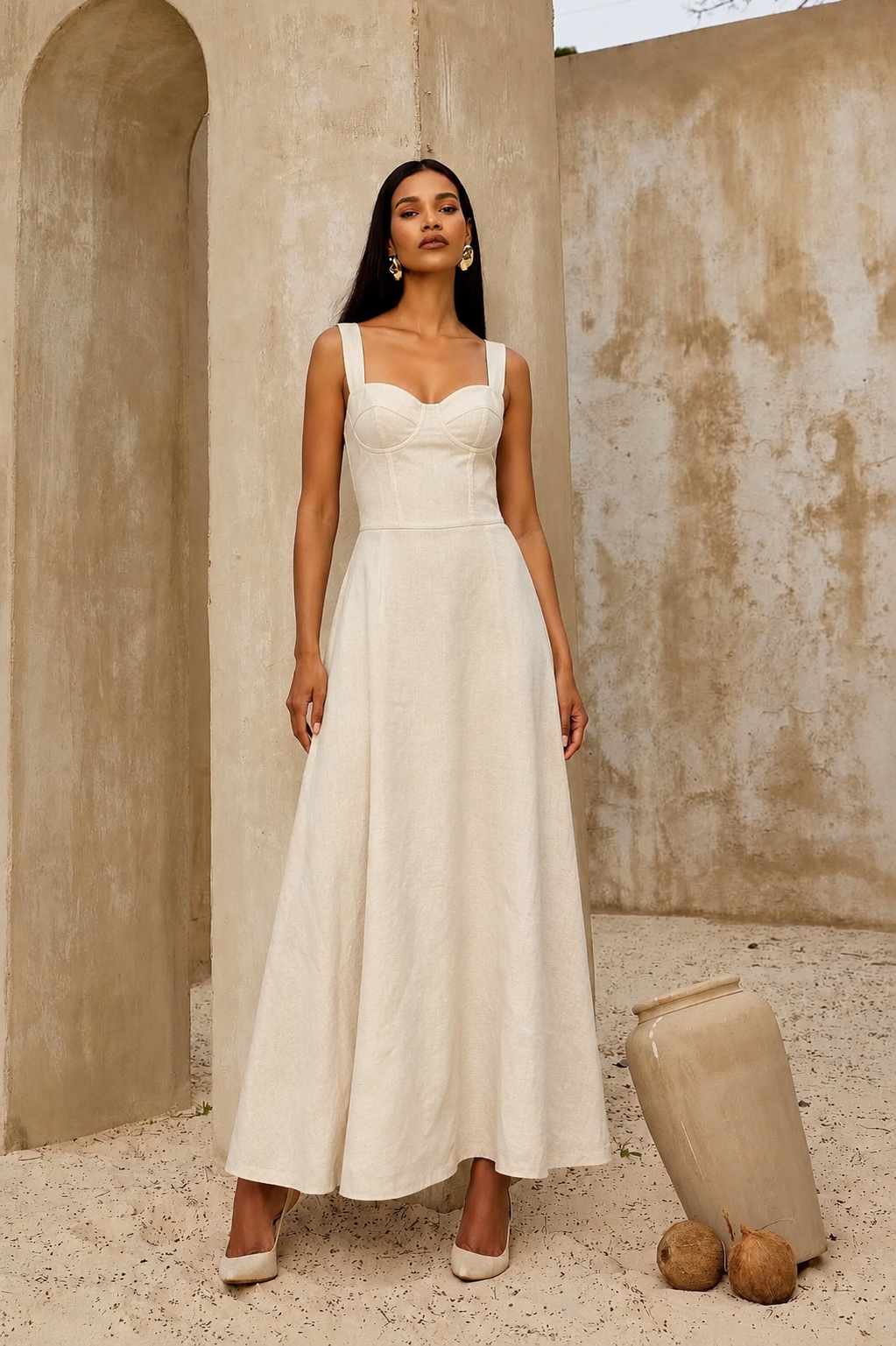 aveline maxi dress Corset – Tachic length skirt for an Color Code:V566 Empire-Waist Long Beaded Prom LEG-SLIT