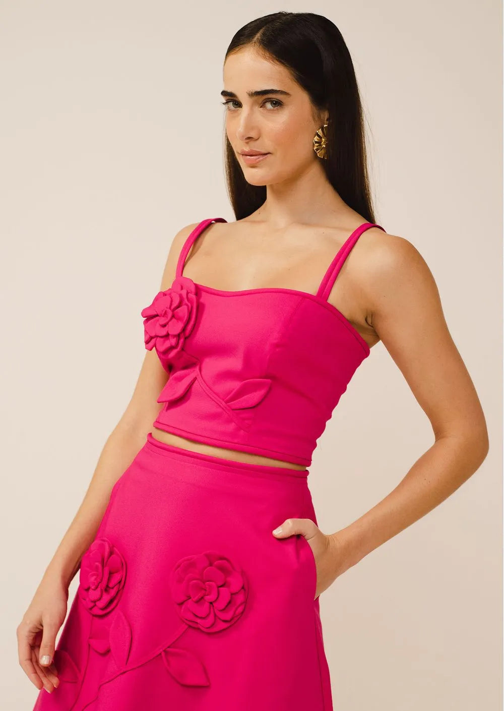 Antonieta Flowers Skirt Set