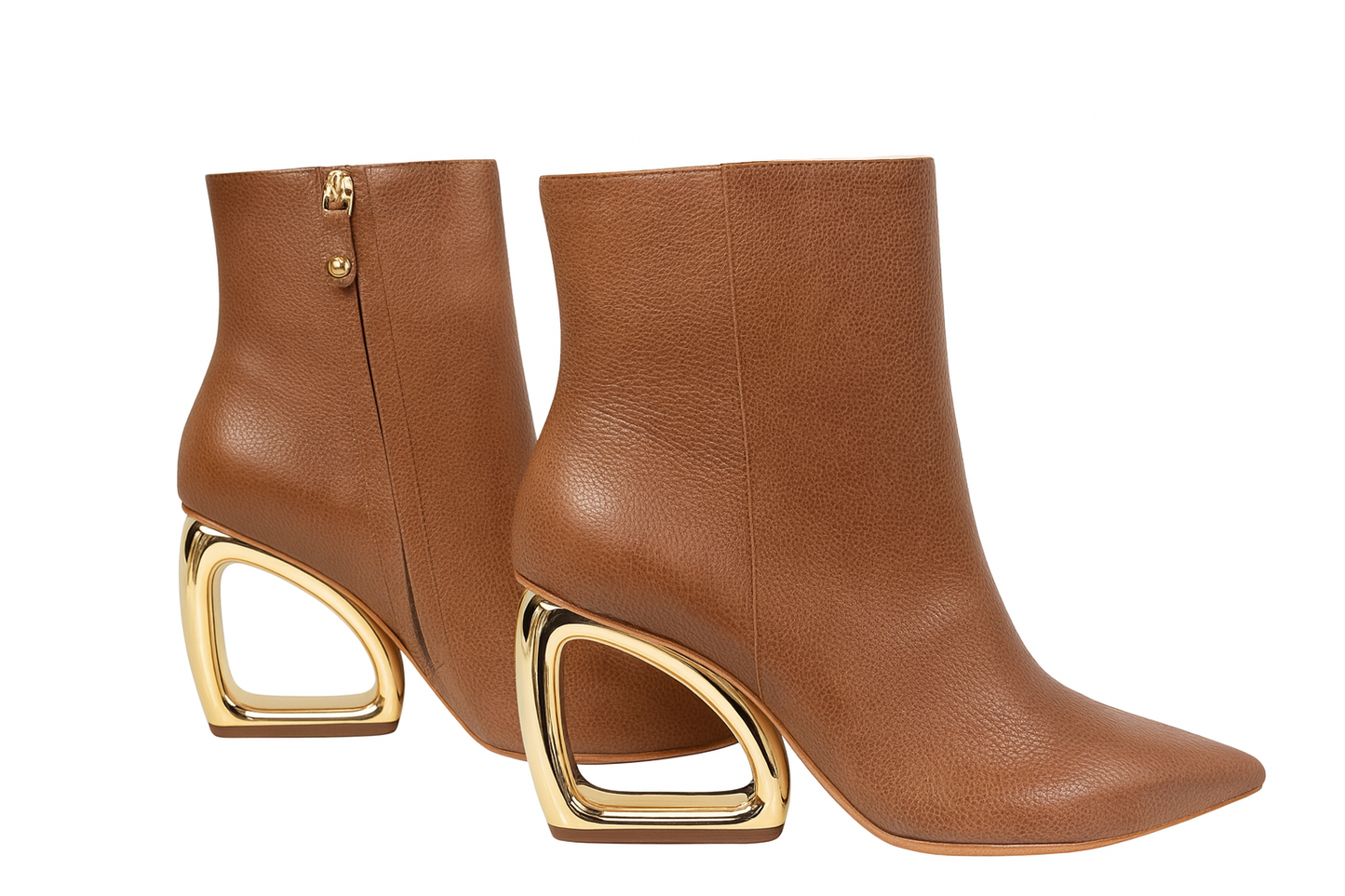 Geometric Cut-Out Heel Boot