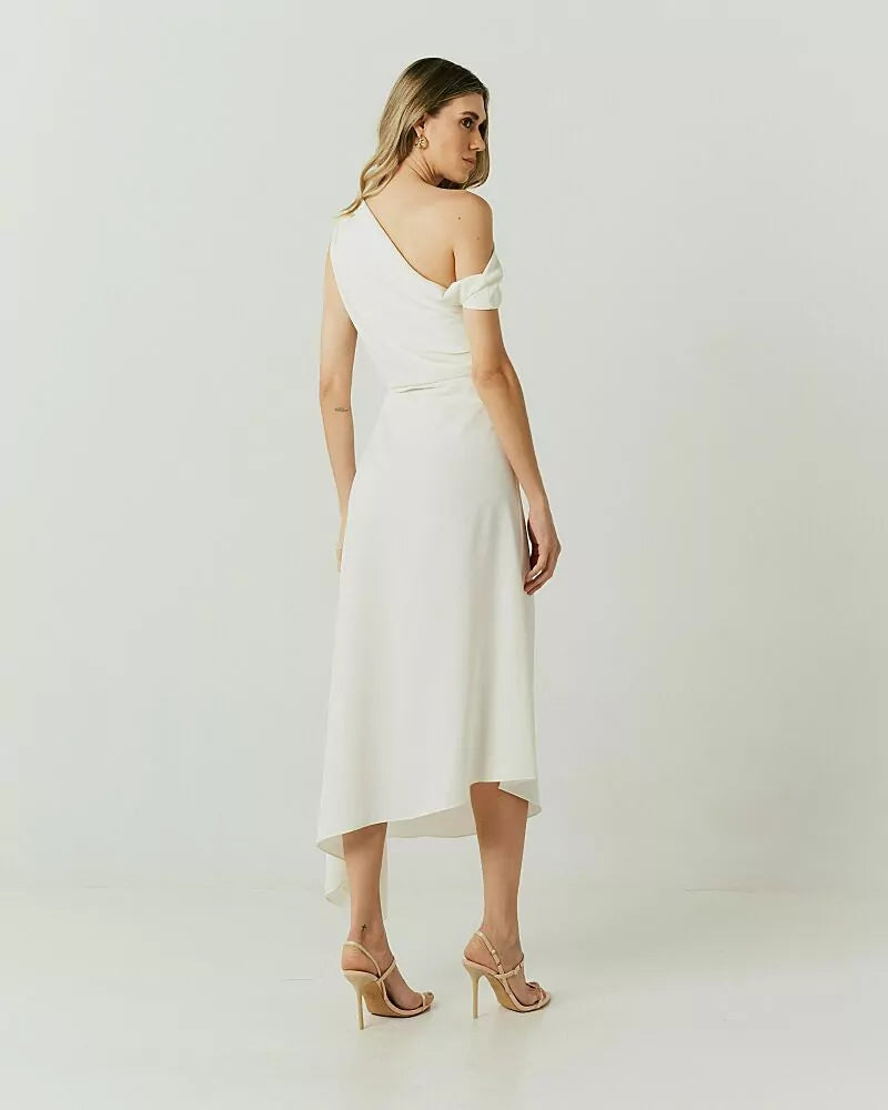 Assimetric Stripes Dress