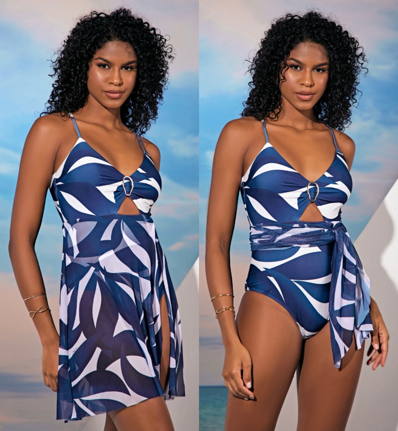 Tulle Skirt One-Piece Swimsuit