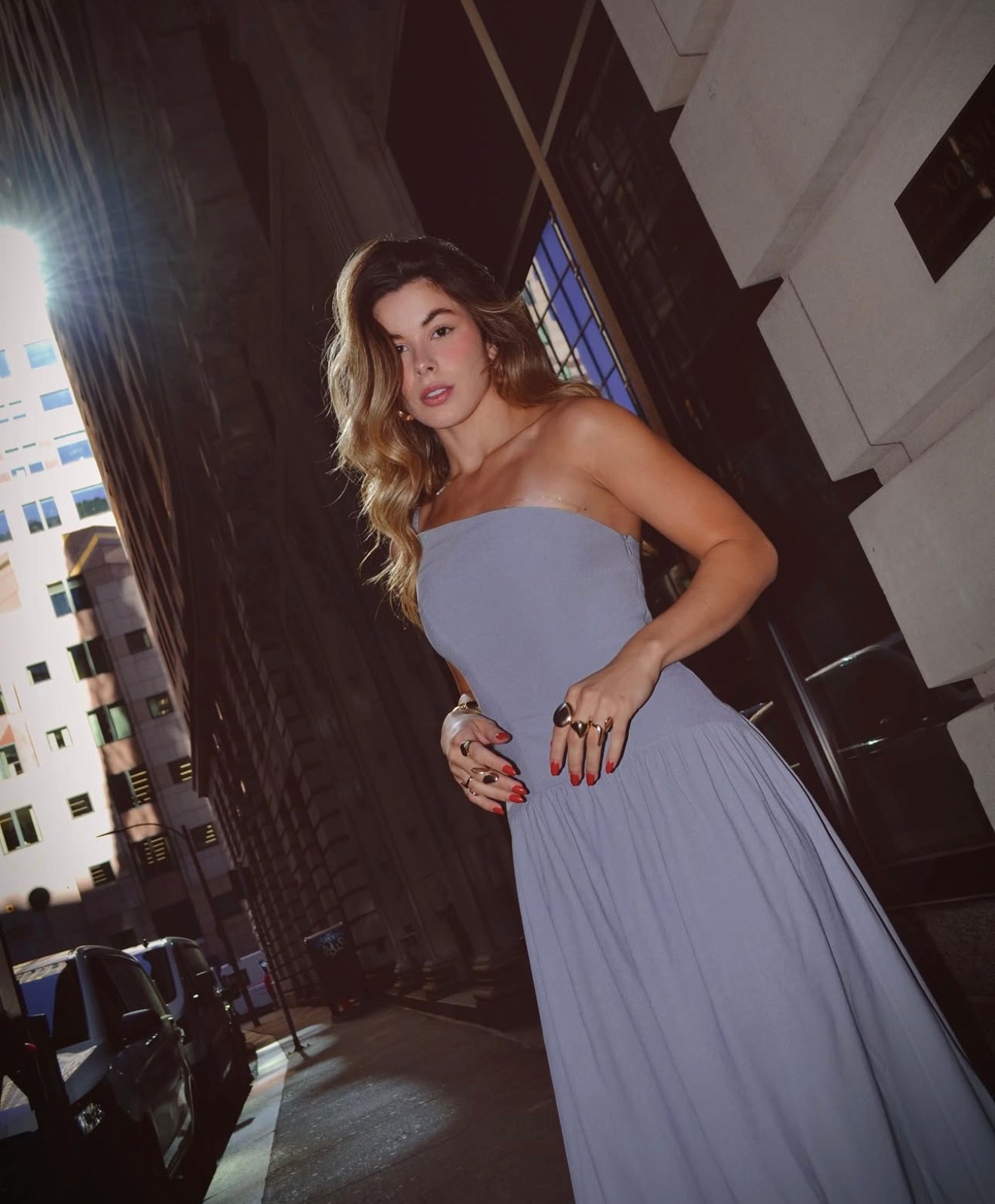 Asymmetric Long Dress