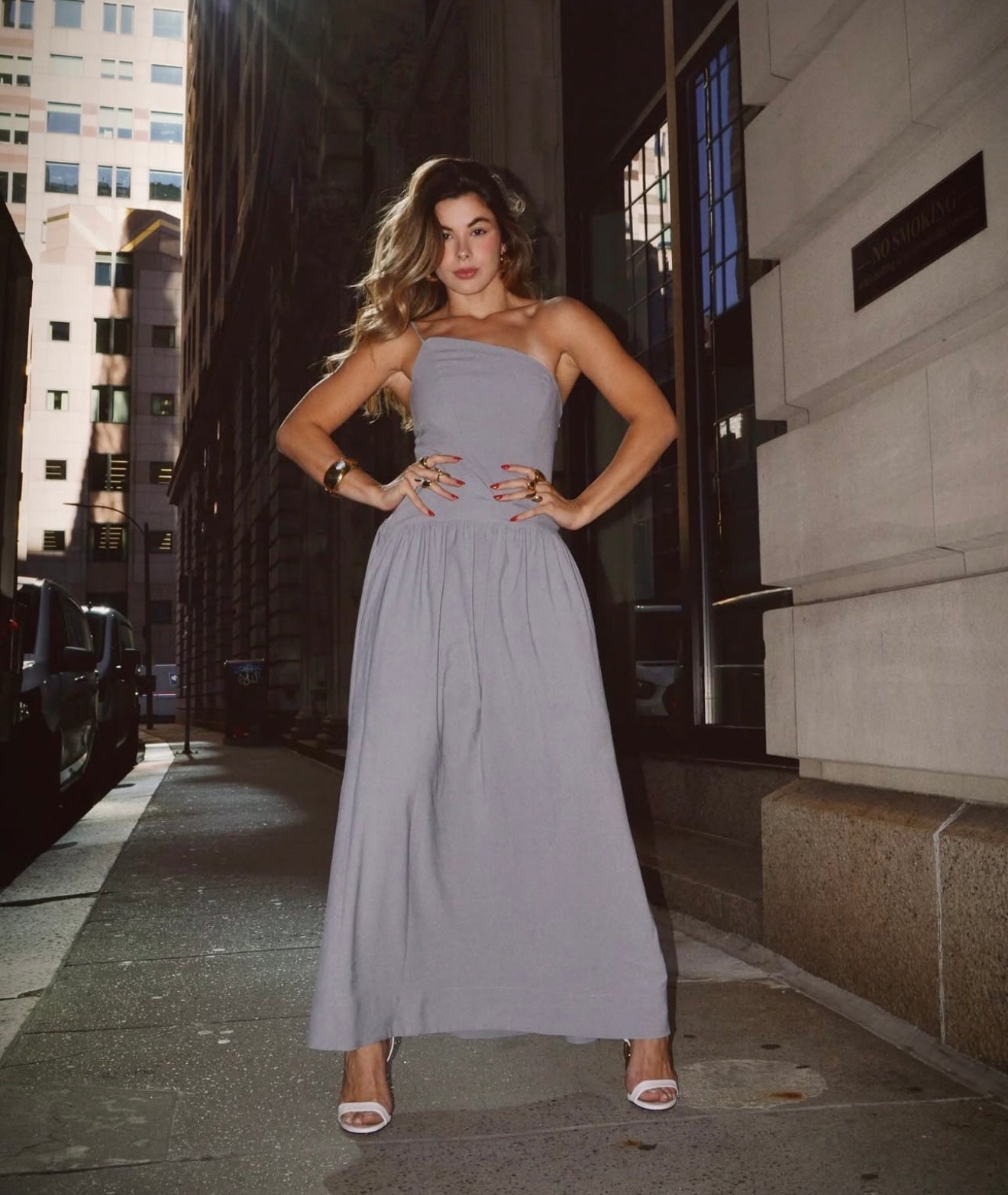 Asymmetric Long Dress