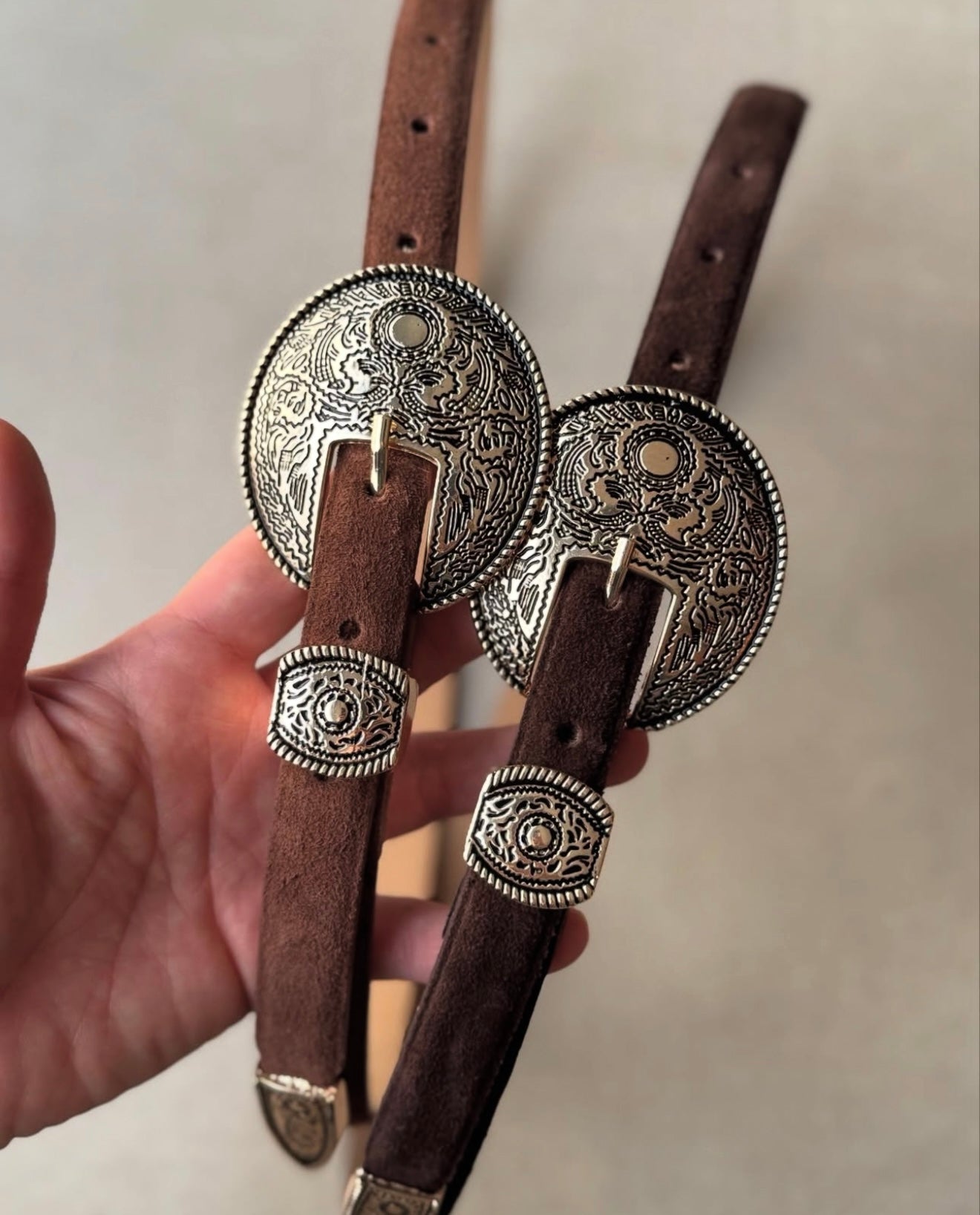 Suede Leather Belt