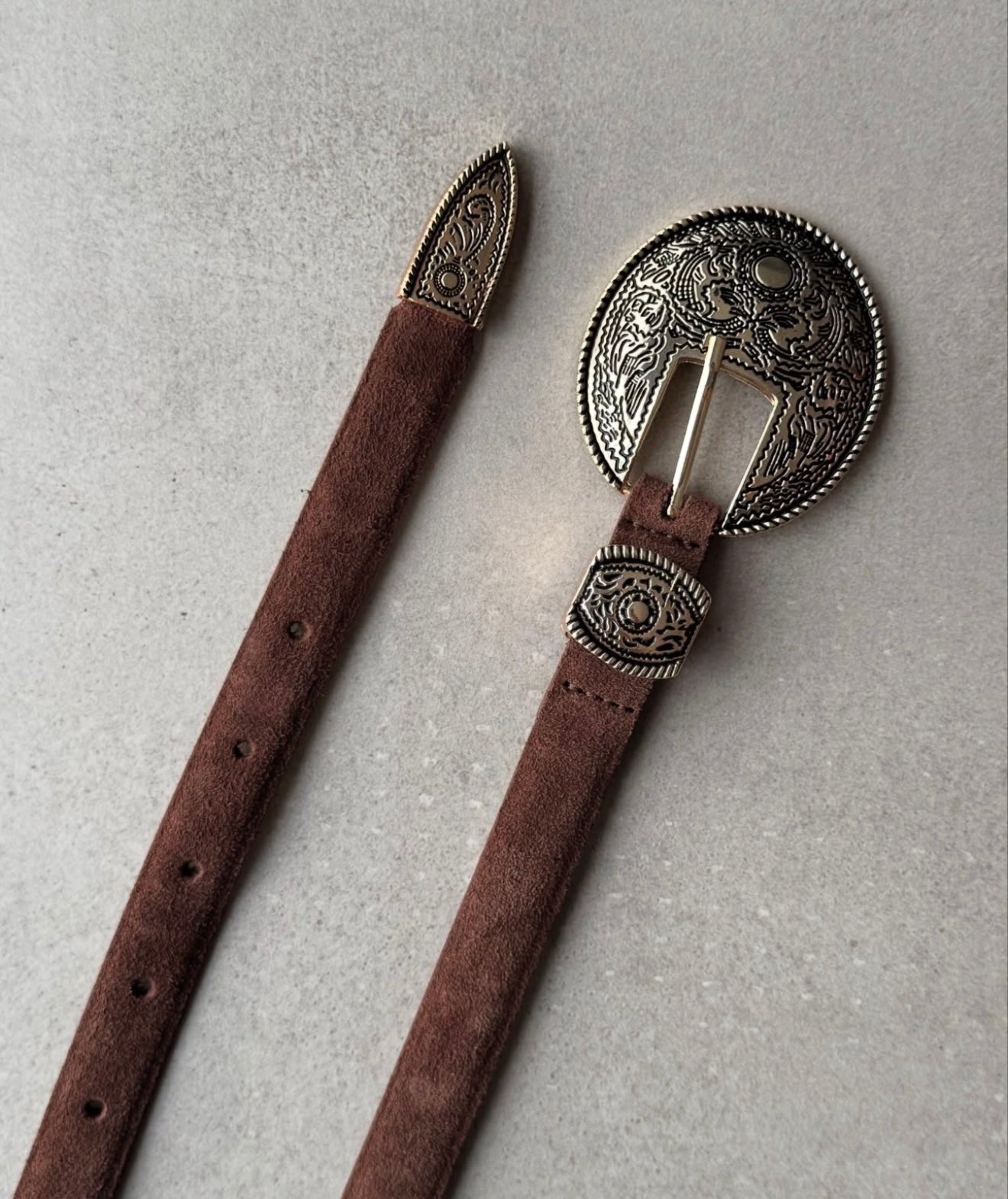Suede Leather Belt
