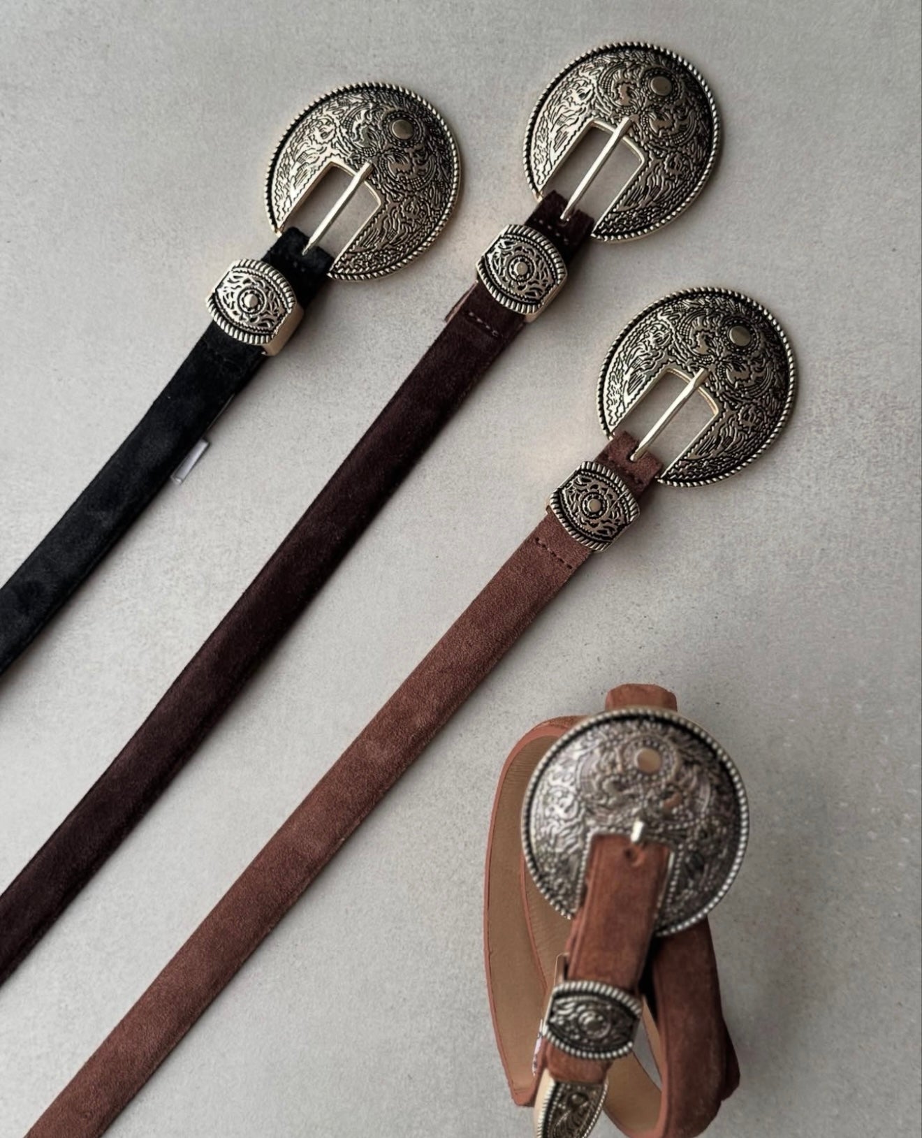 Suede Leather Belt