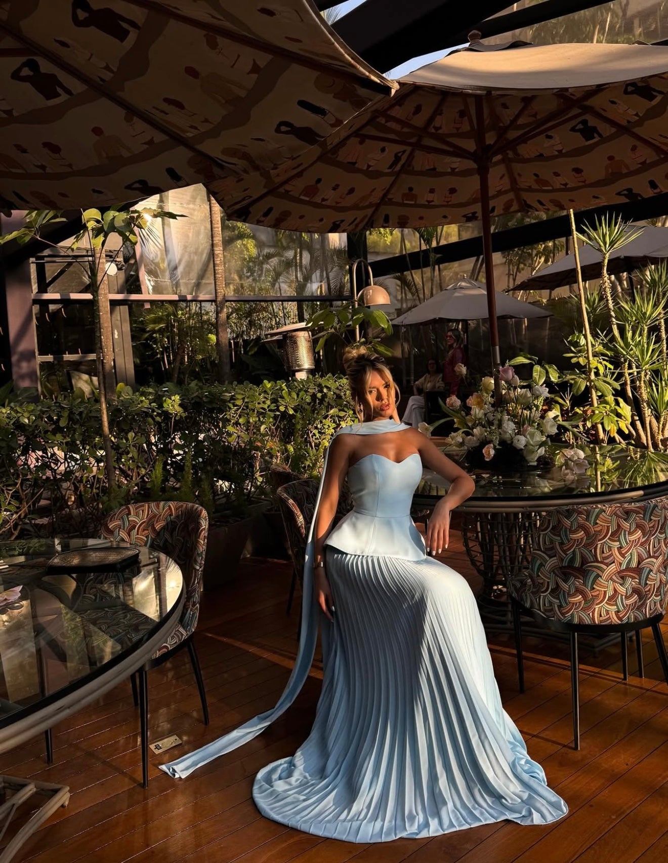 Pleated Long Dress