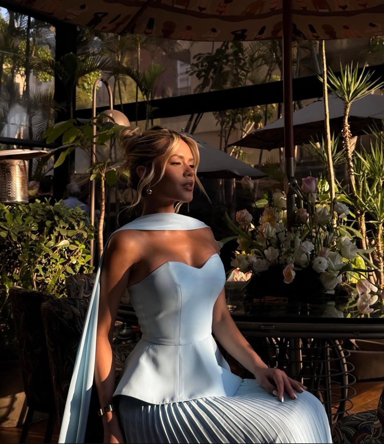 Pleated Long Dress