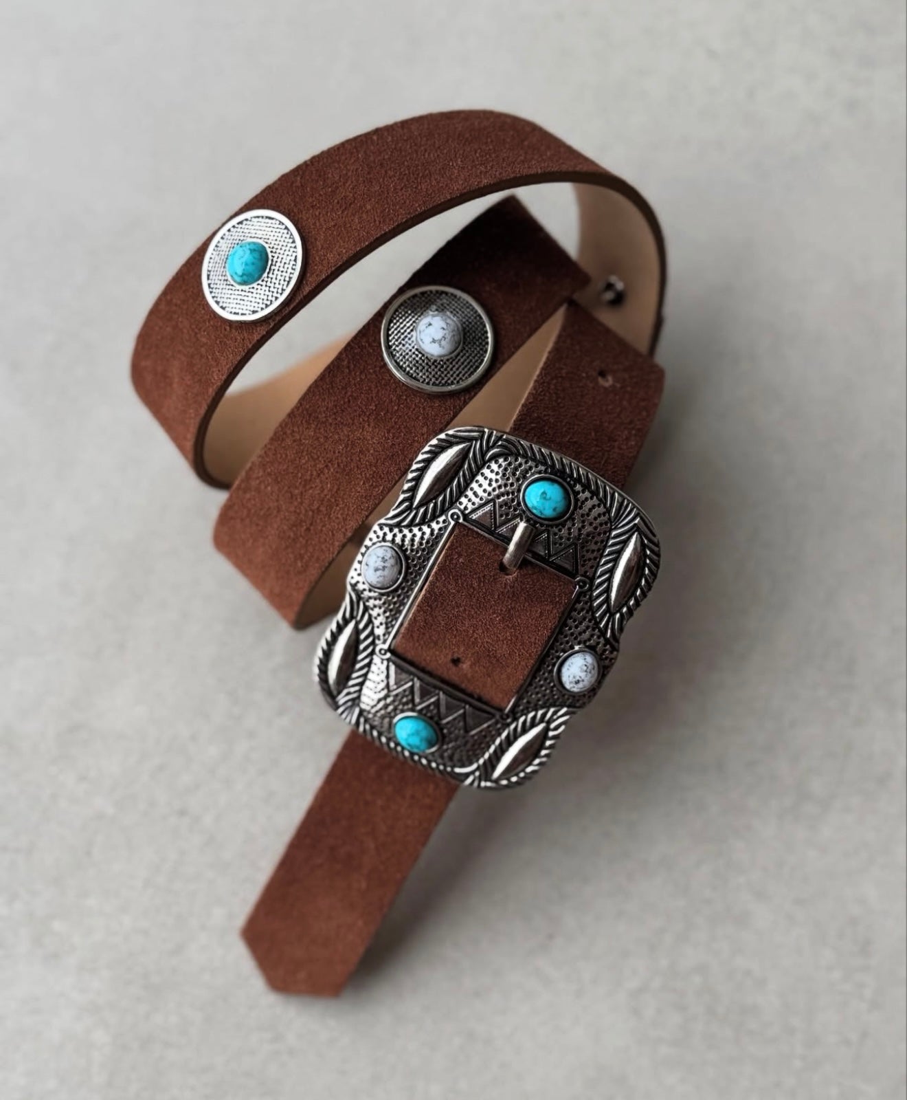 Square Buckle Western Belt