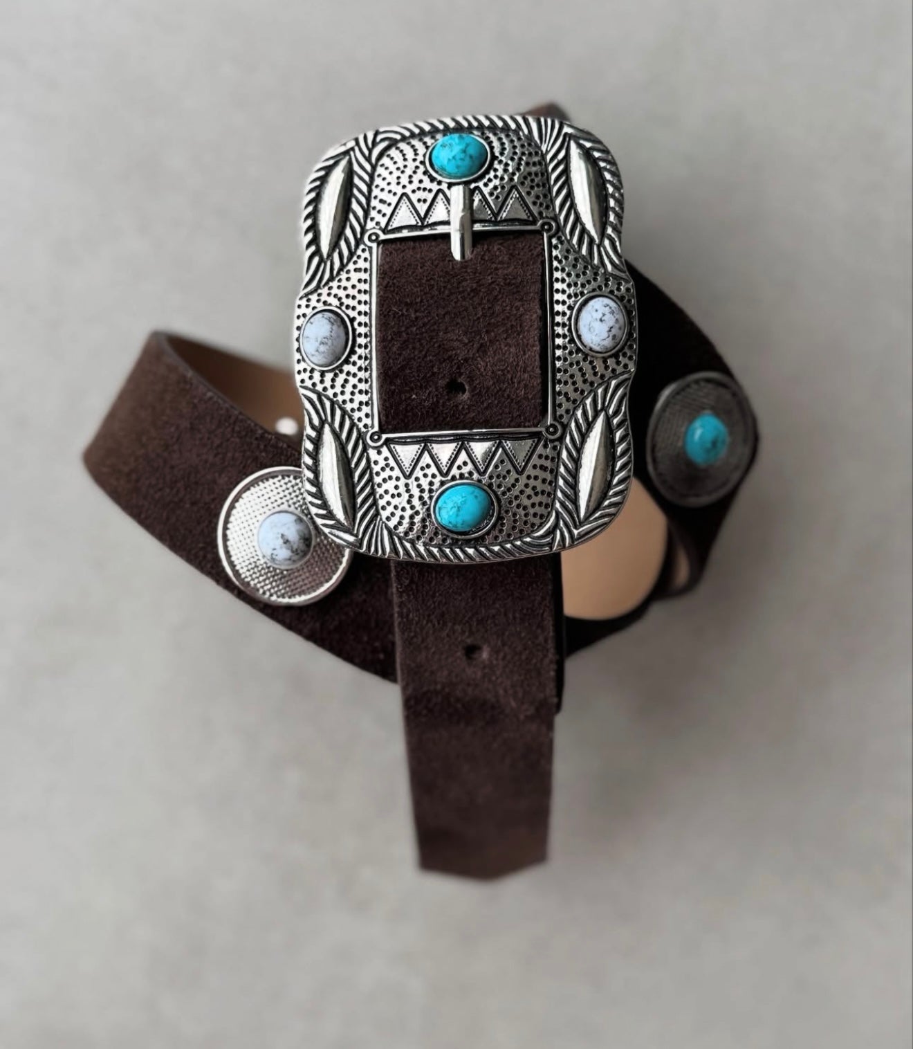 Square Buckle Western Belt