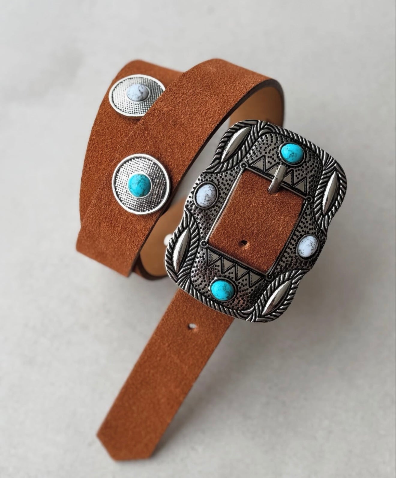 Square Buckle Western Belt