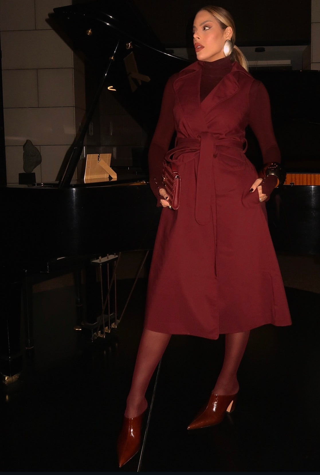 Sleeveless Trench Midi Dress