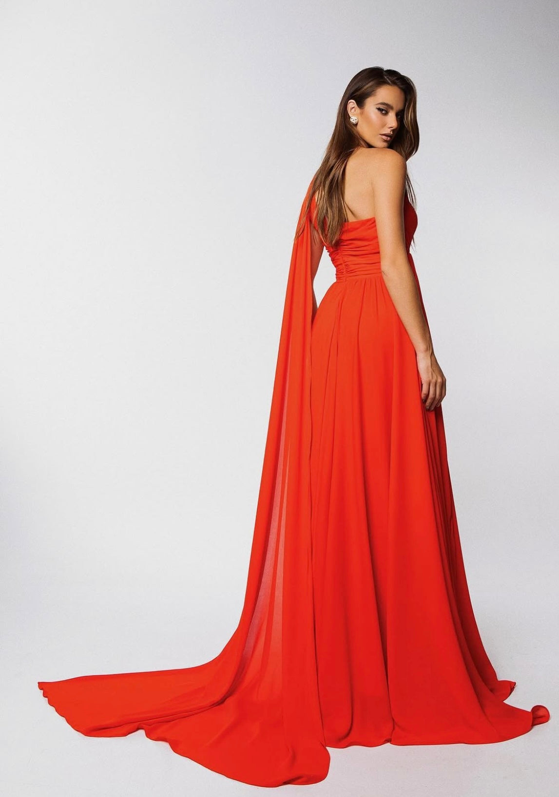 Slit Chiffon Long Dress