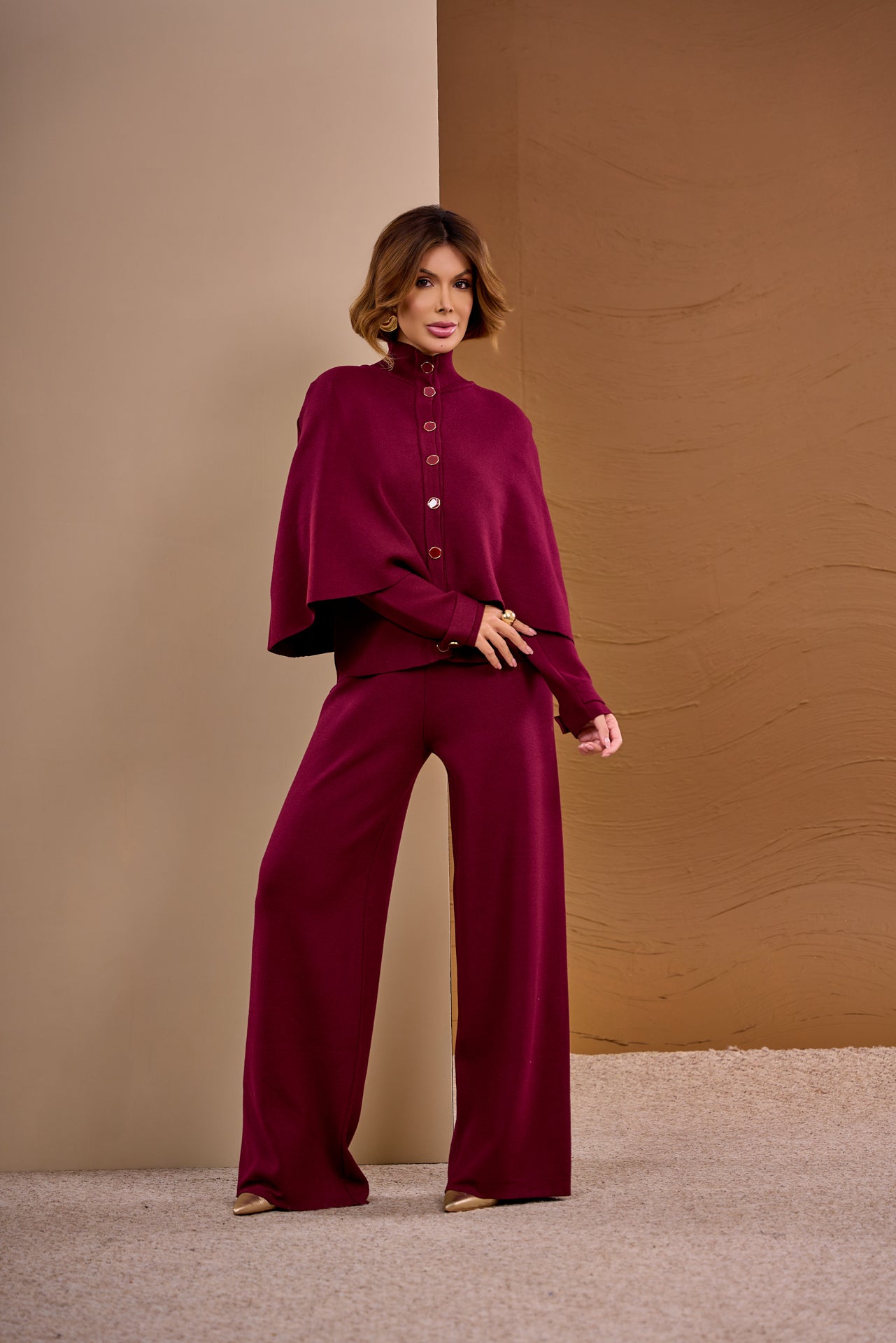 Poncho Cardigan Sweater