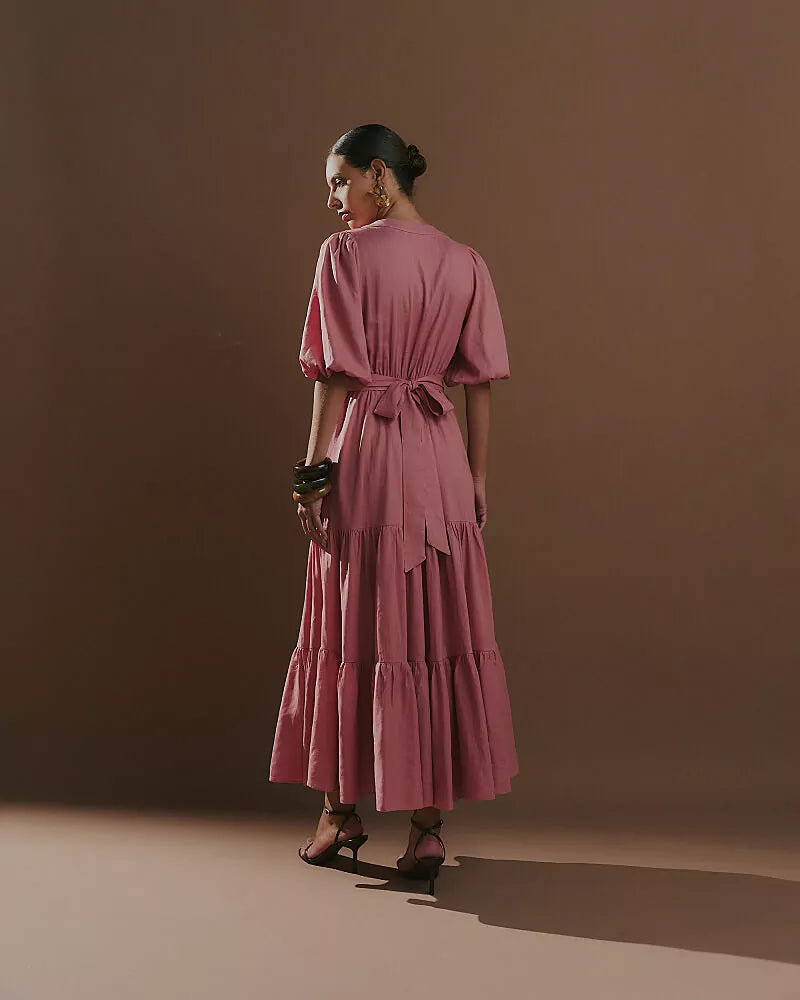 Puff Sleeve Yellen Dress