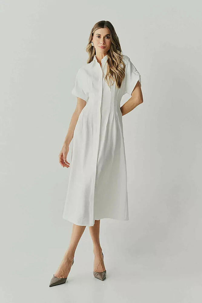 Pleats Midi Dress