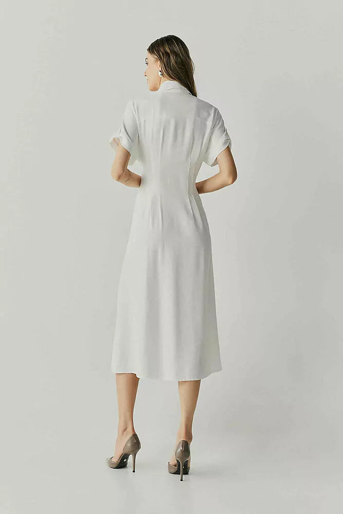 Pleats Midi Dress