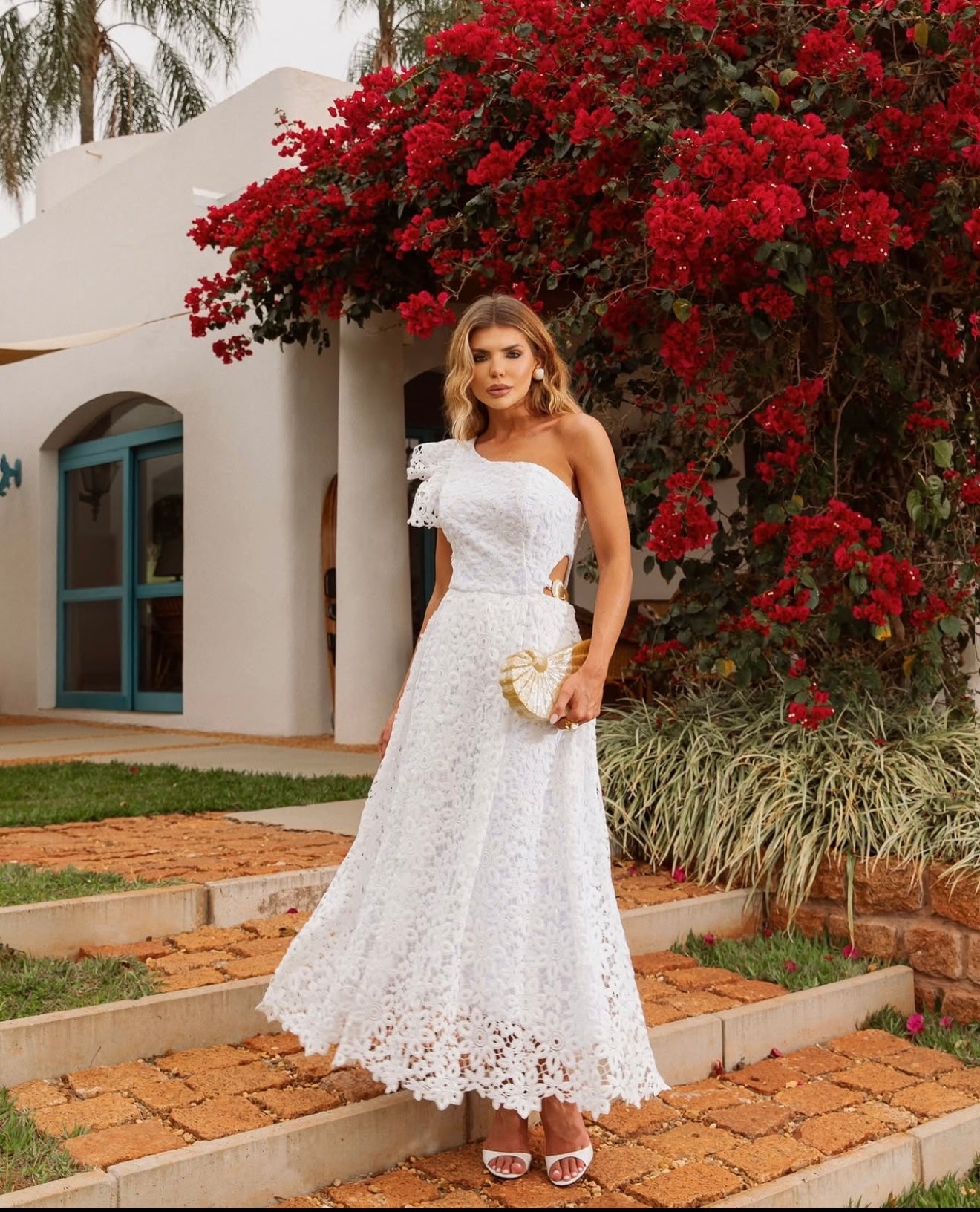 Off Shoulder Midi Dress