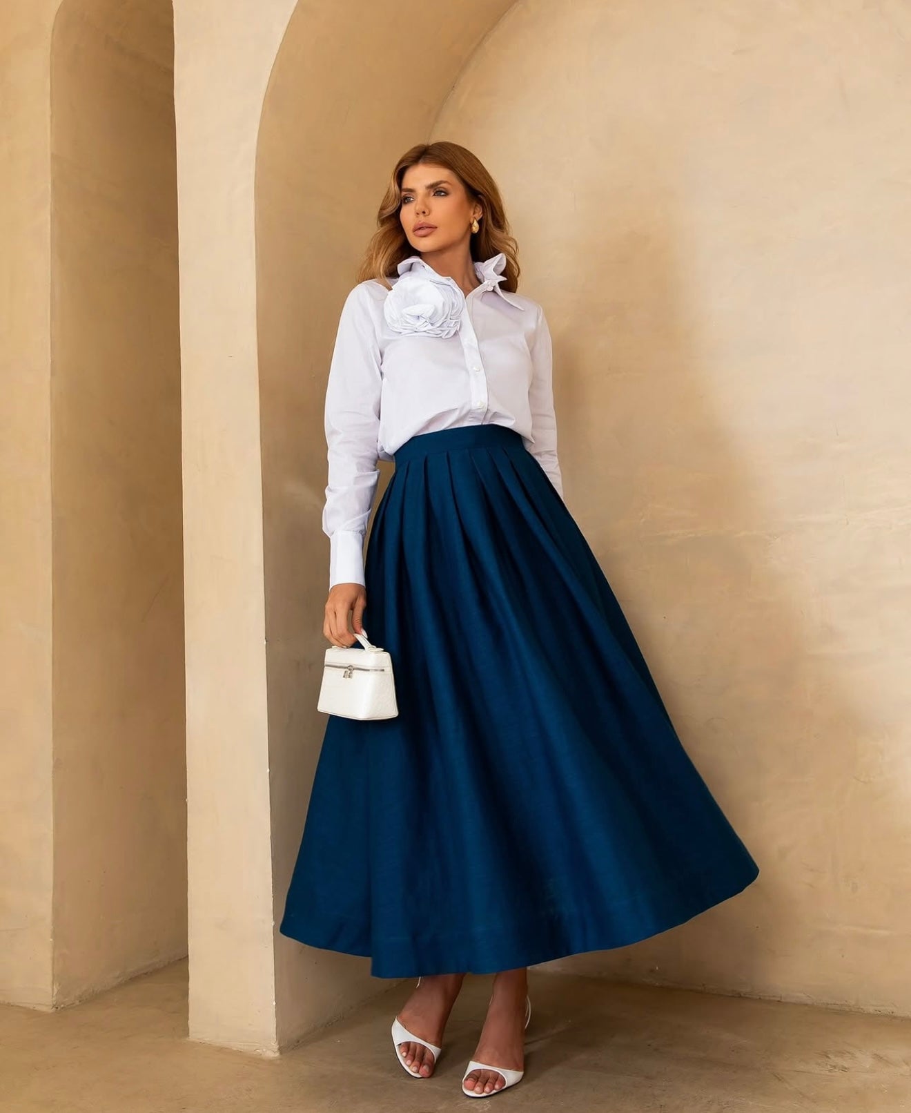 Pockets Midi Skirt