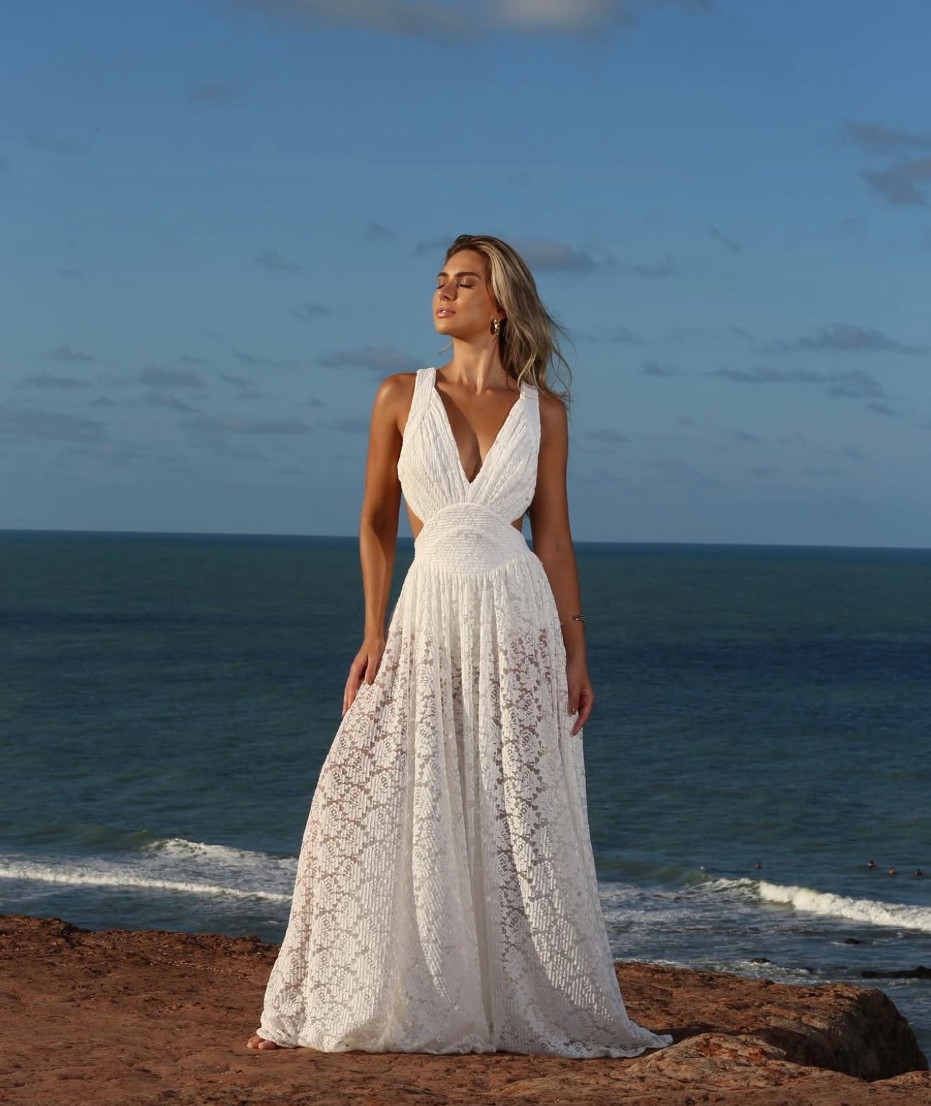 Back Lace Long Dress