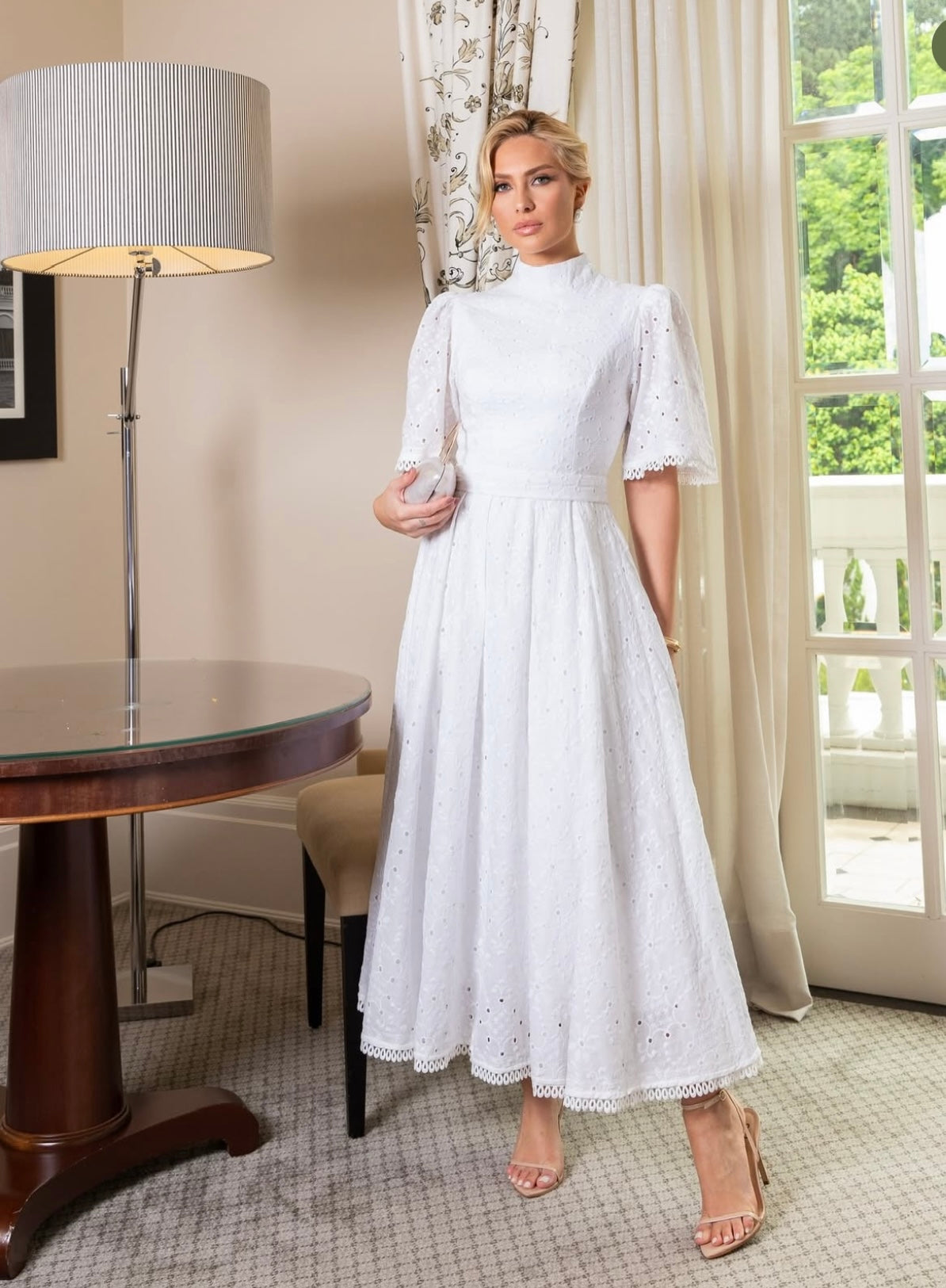 Midi Dress With Belt Detail