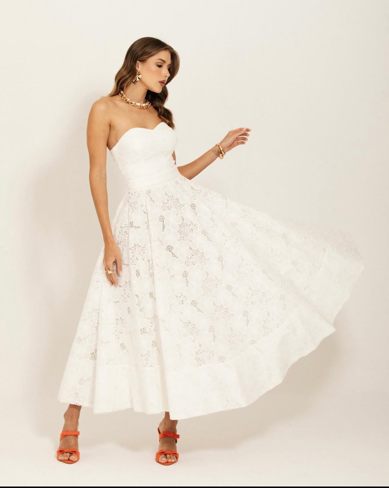 Off The Shoulder Dress Midi
