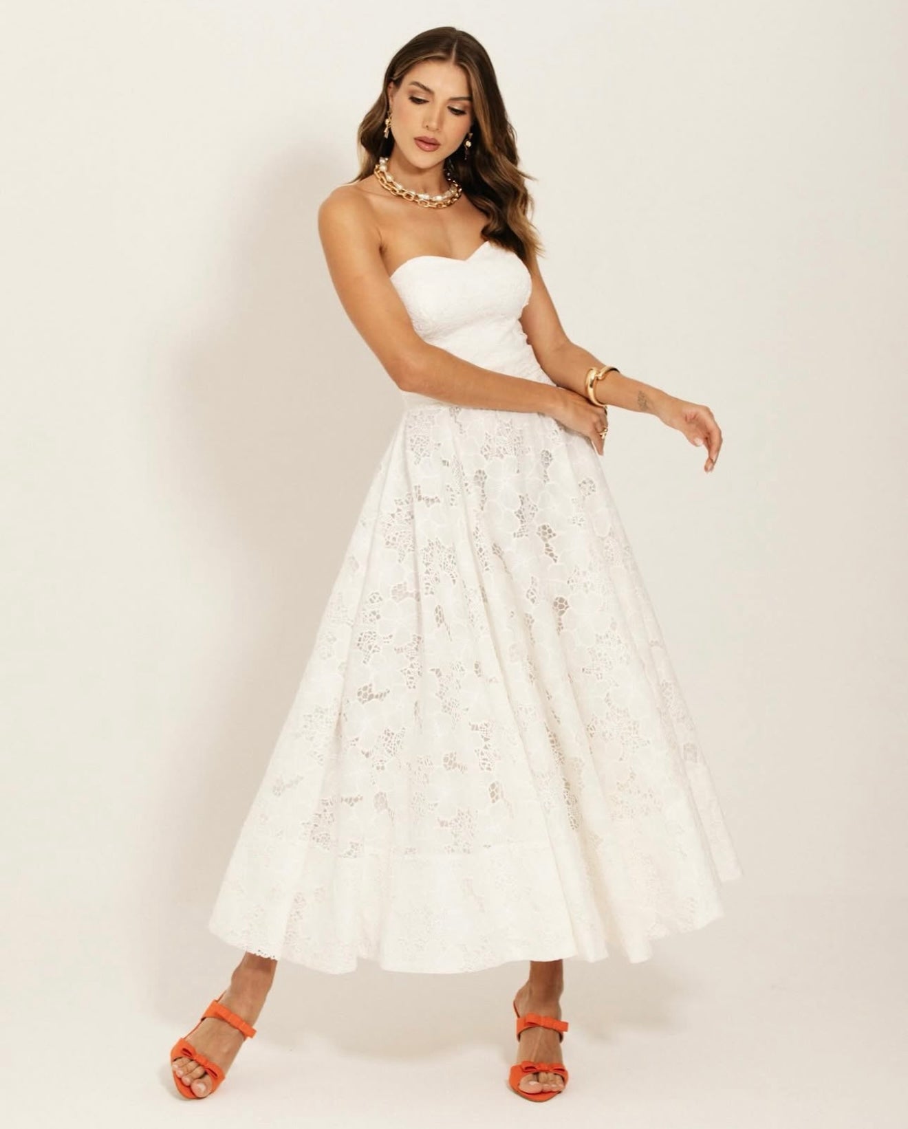 Off The Shoulder Dress Midi