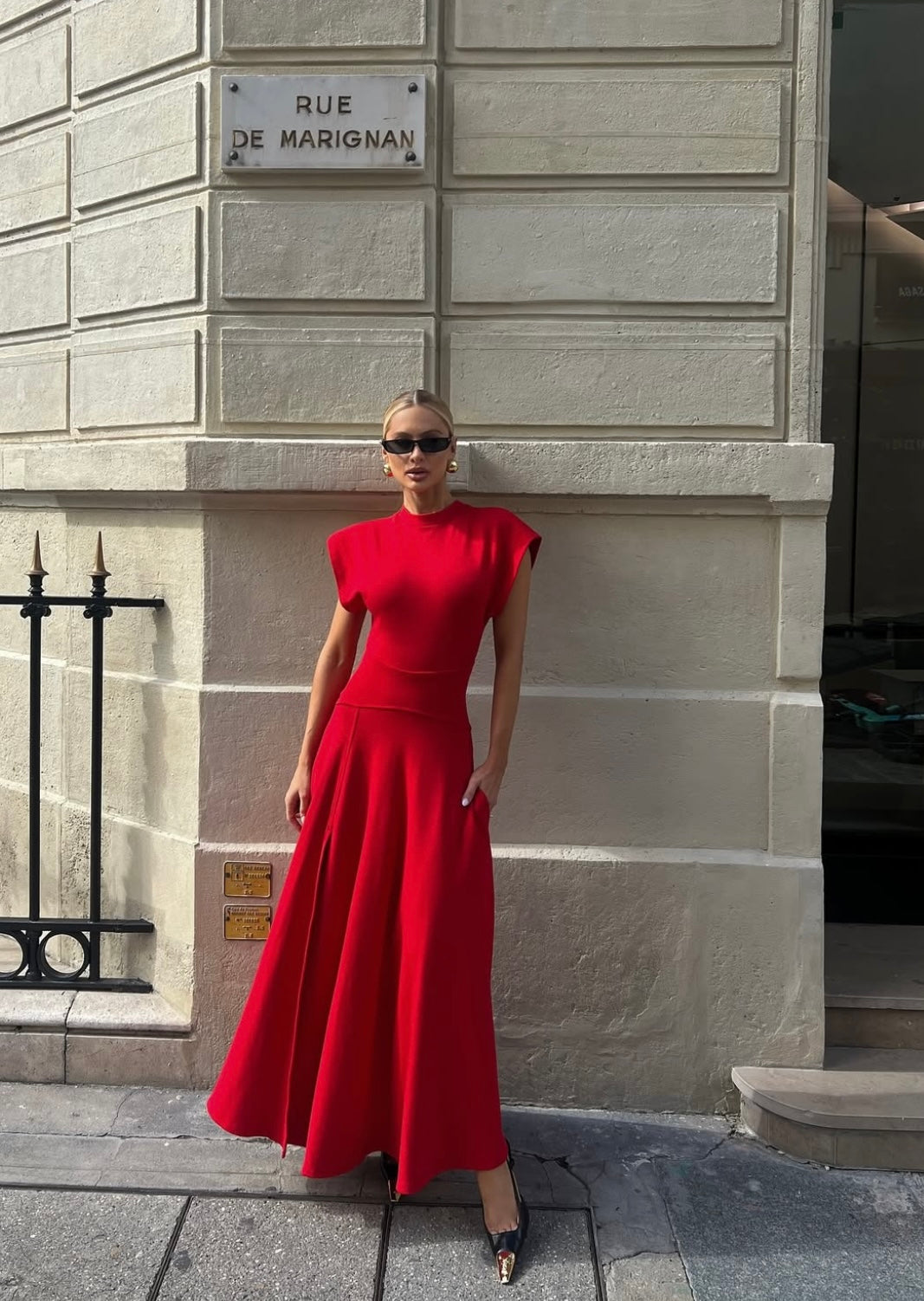 Long Dress with Wide Sleeves