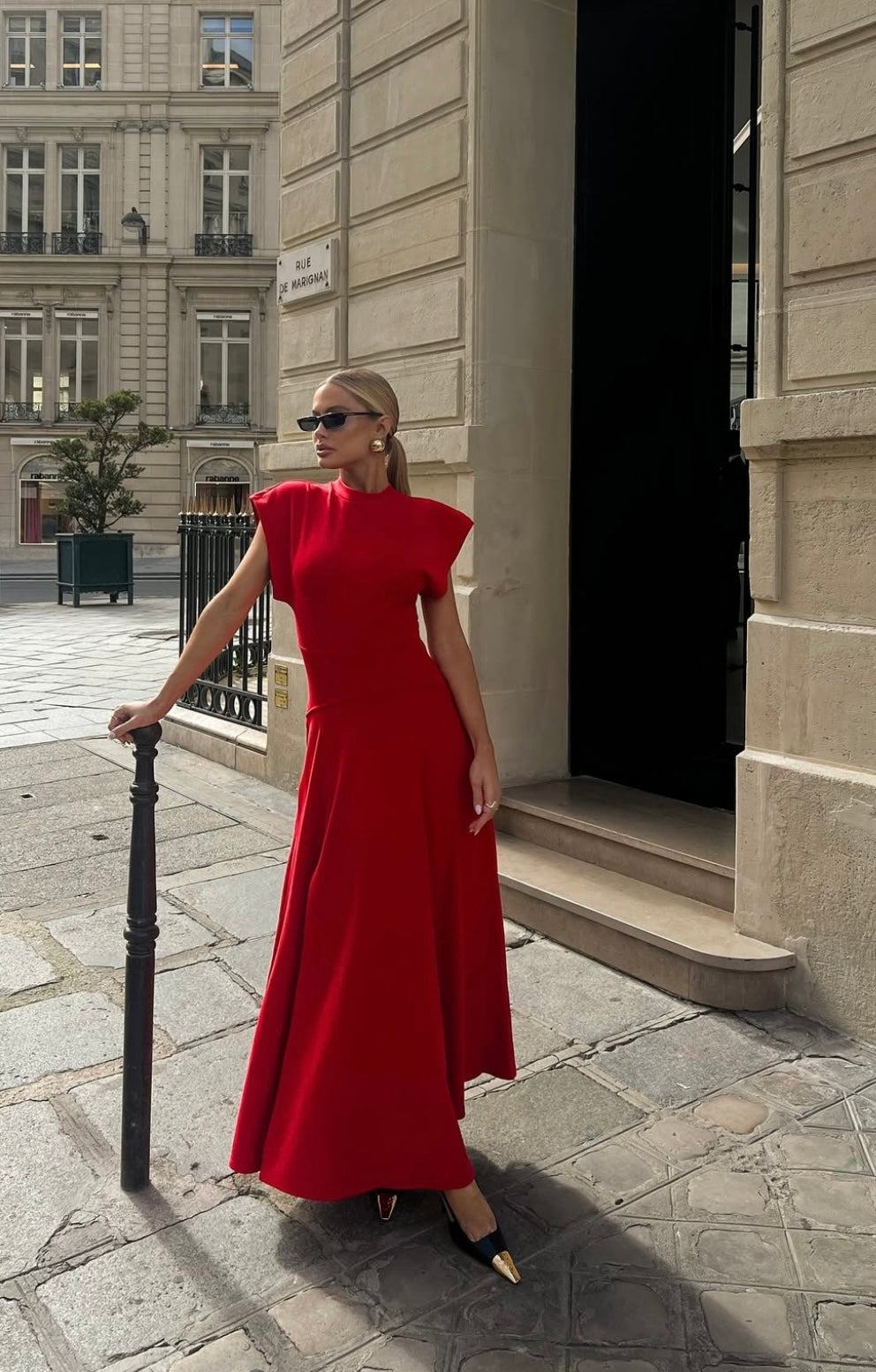 Long Dress with Wide Sleeves