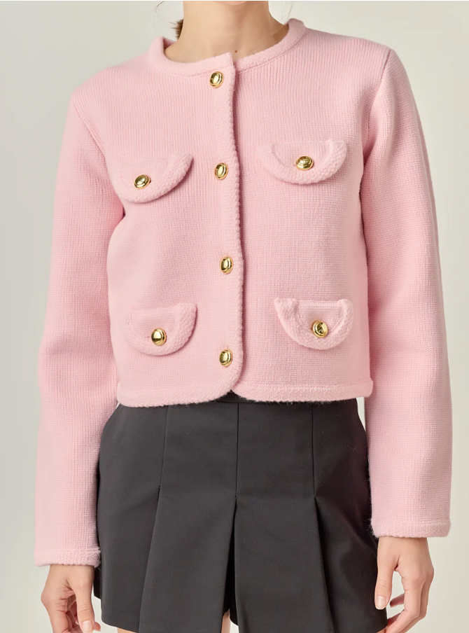Round Hem Cardigan