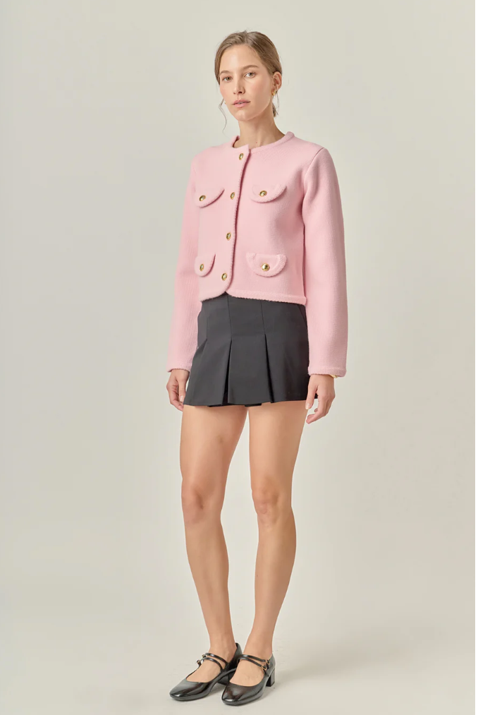Round Hem Cardigan