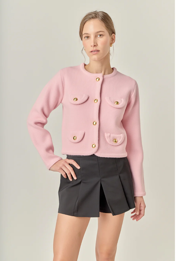 Round Hem Cardigan